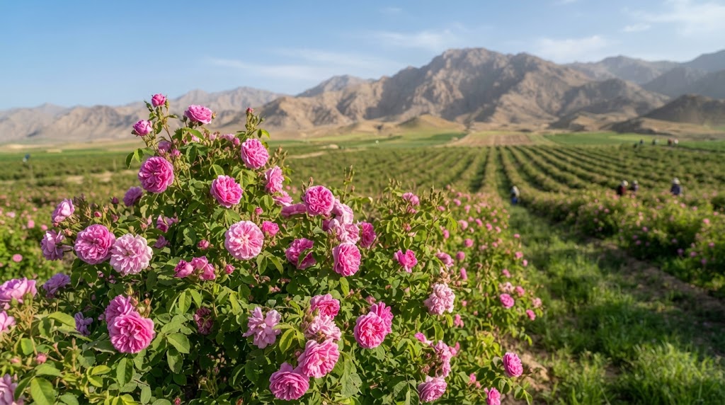 Růže damašská esenciální olej